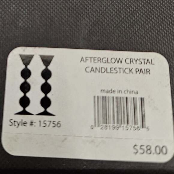 Lighting by Design Shannon Clear Crystal Afterglow Candlesticks - Style 15756 - Picture 14 of 16